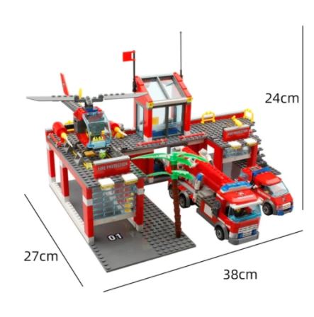 FireStation - Estação Bombeiros completa com 774 peças
